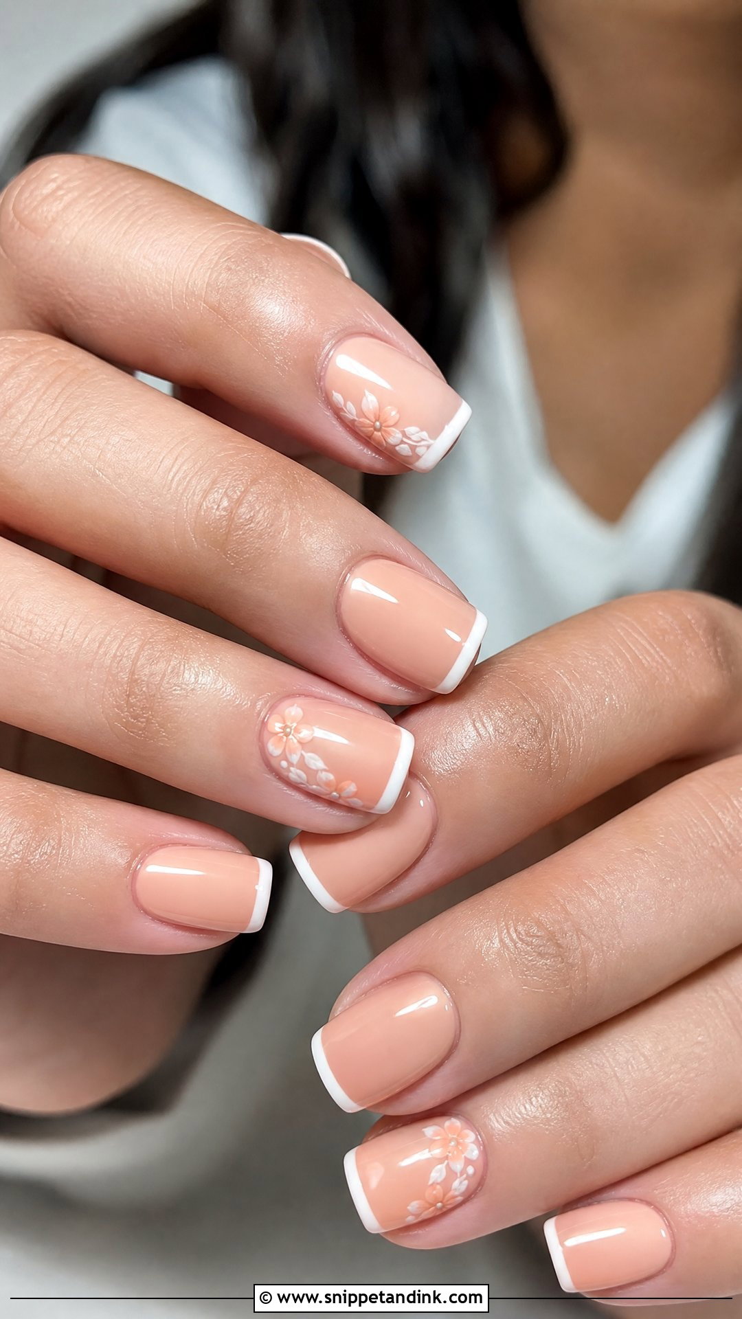 Peach Engagement Nails - Snippet and Ink - 25 Fun Engagement Nails