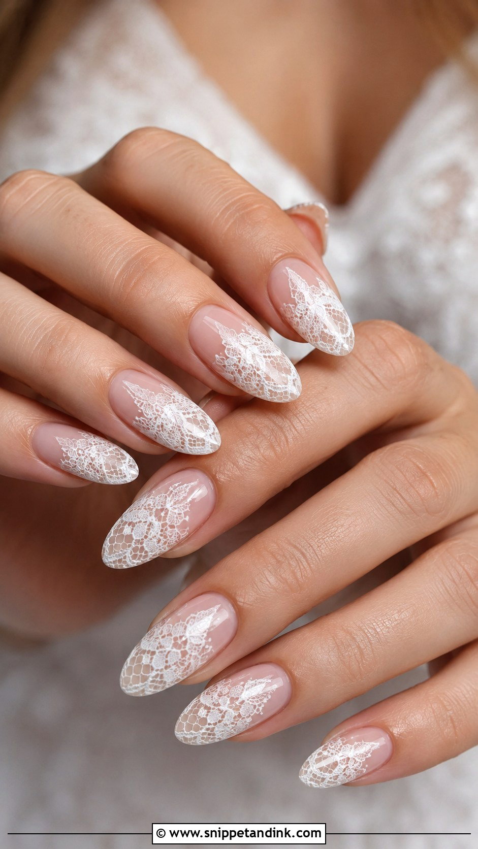 Peach Floral Wedding Nails - Snippet and Ink - 20 Garden Wedding Nails