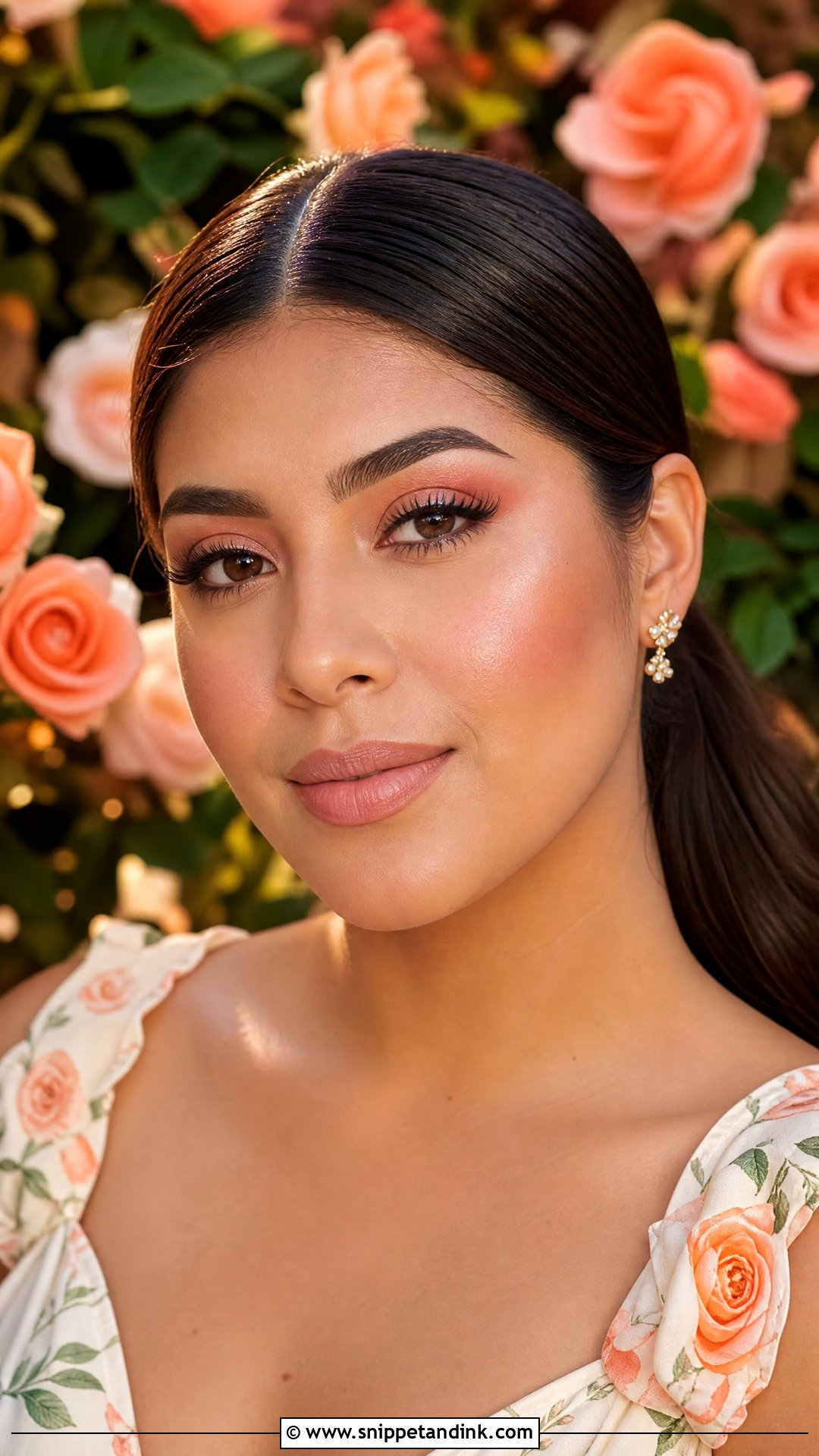 Peach Garden Wedding Makeup - Snippet and Ink - 20 Garden Wedding Makeup Ideas