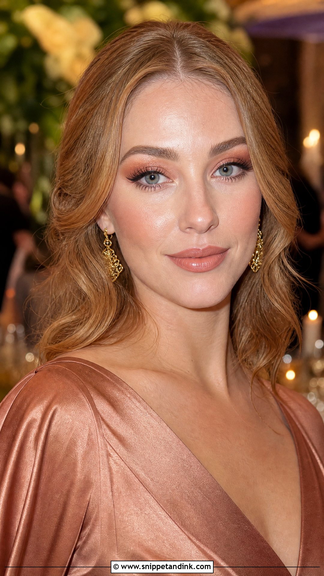 Peach Glam Wedding Guest Makeup - Snippet and Ink - 20 Black Tie Wedding Guest Makeup Ideas