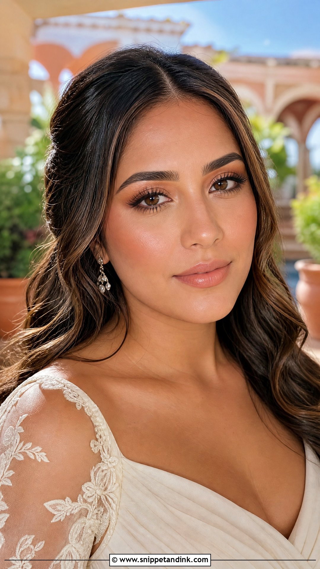 Peach Light Bridal Makeup - Snippet and Ink - 25 Light Bridal Makeup Ideas