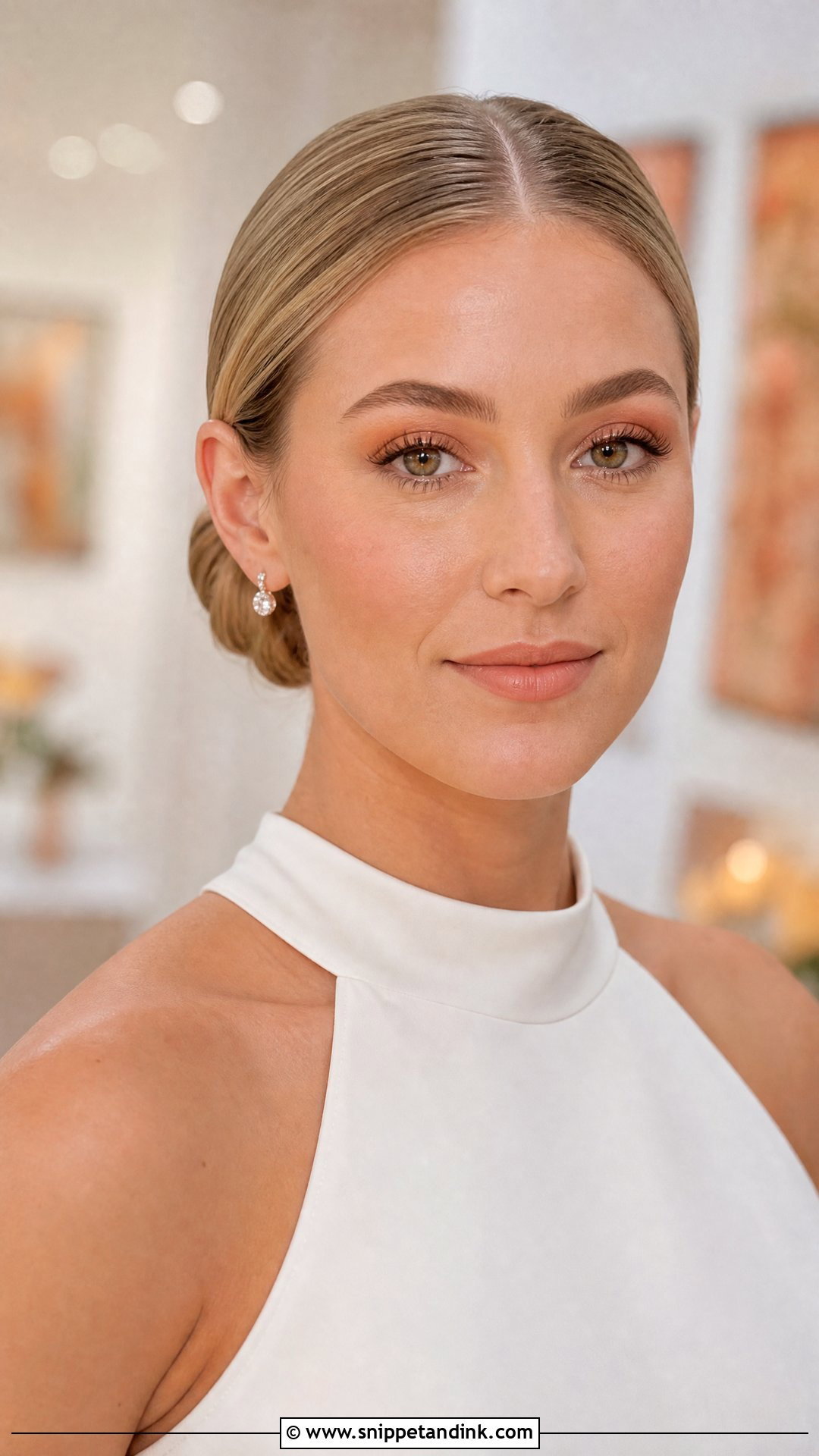 Peach Monochrome Wedding Makeup - Snippet and Ink - 20 Peach Wedding Makeup Ideas