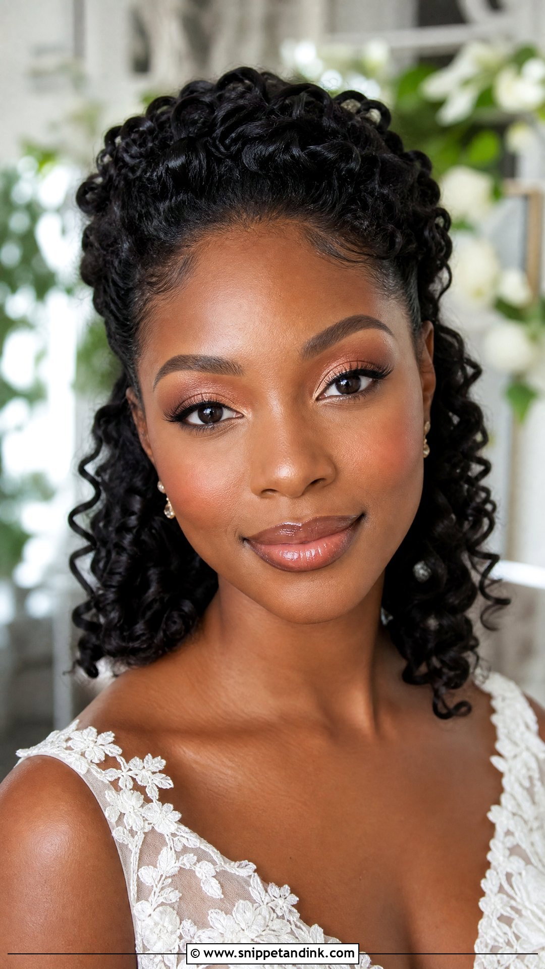 Peach Natural Black Bridal Makeup - Snippet and Ink - 20 Black Bridal Makeup Dark Skin Natural Looks