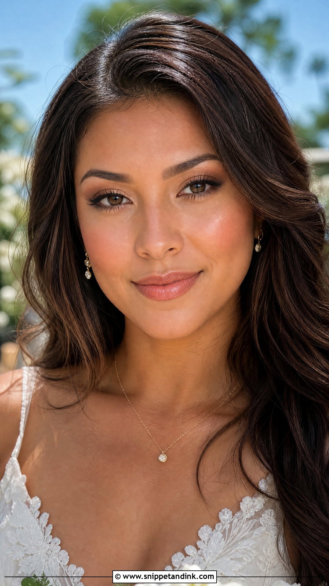 Peach Natural Wedding Makeup For Brown Eyes - Snippet and Ink - 20 Natural Wedding Makeup for Brown Eyes Brunettes