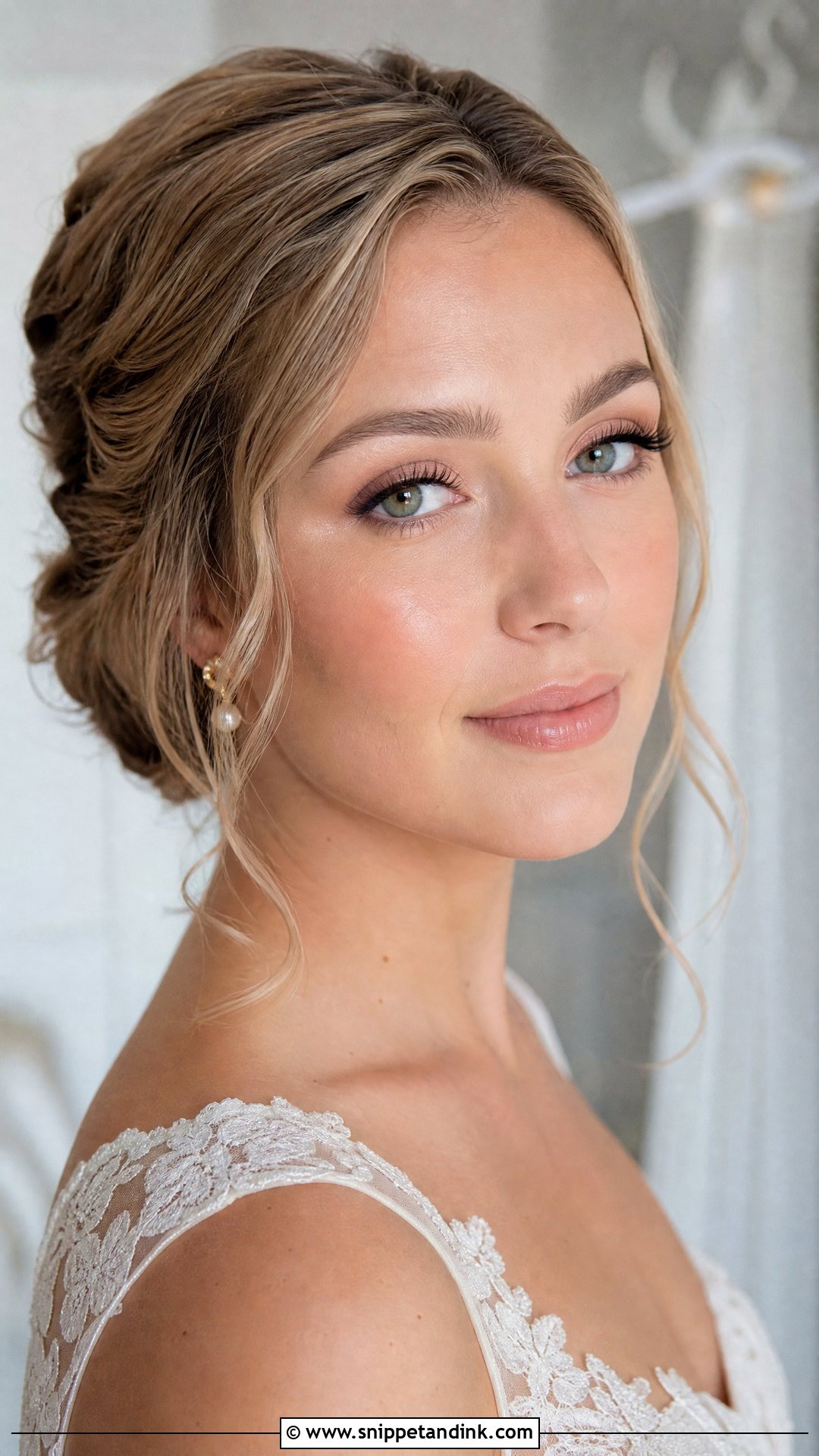 Peach Nude Bridal Makeup - Snippet and Ink - 20 Peachy Bridal Makeup Ideas