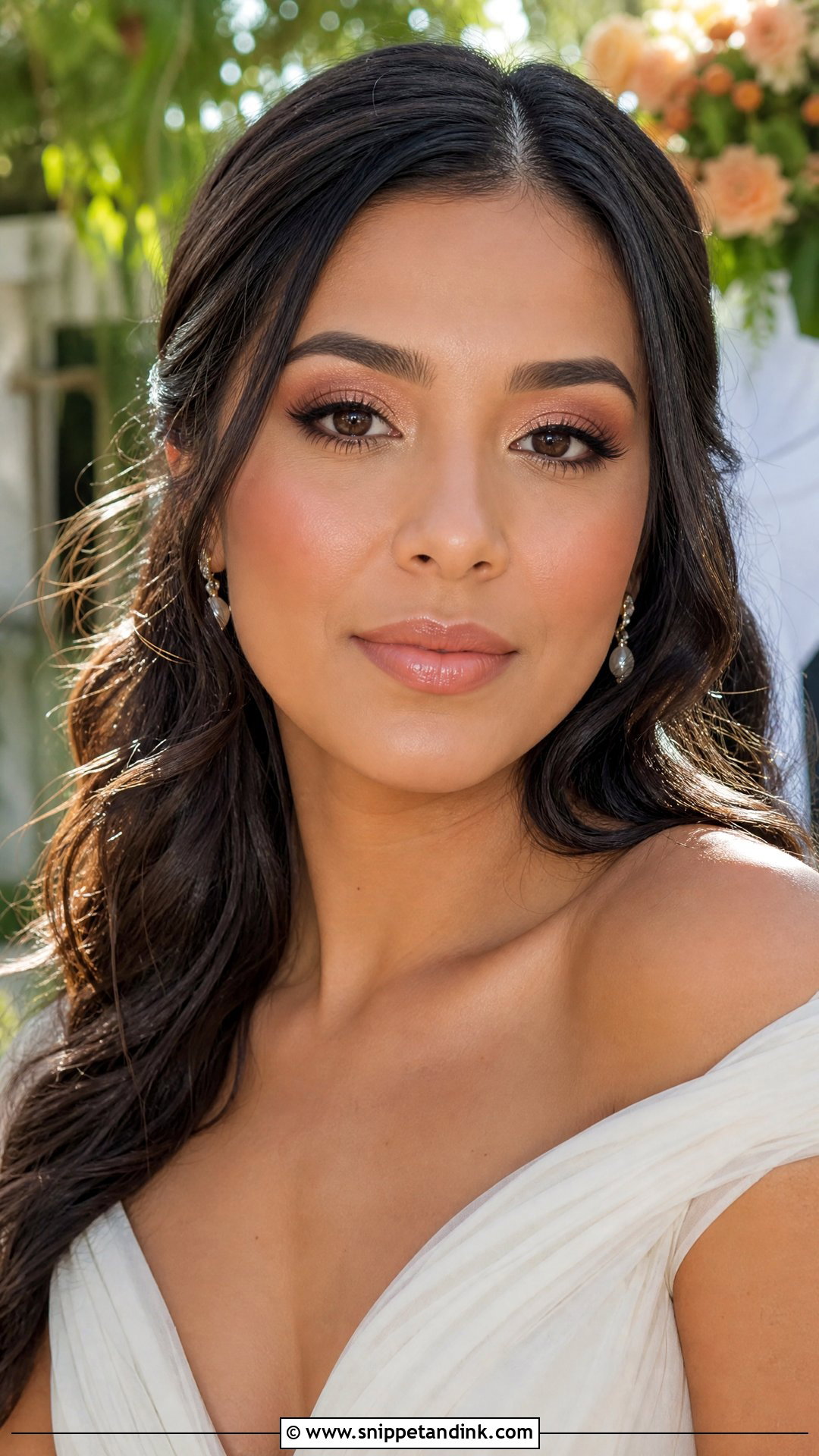 Peach Nude Bridal Makeup - Snippet and Ink - 25 Neutral Bridal Makeup Ideas