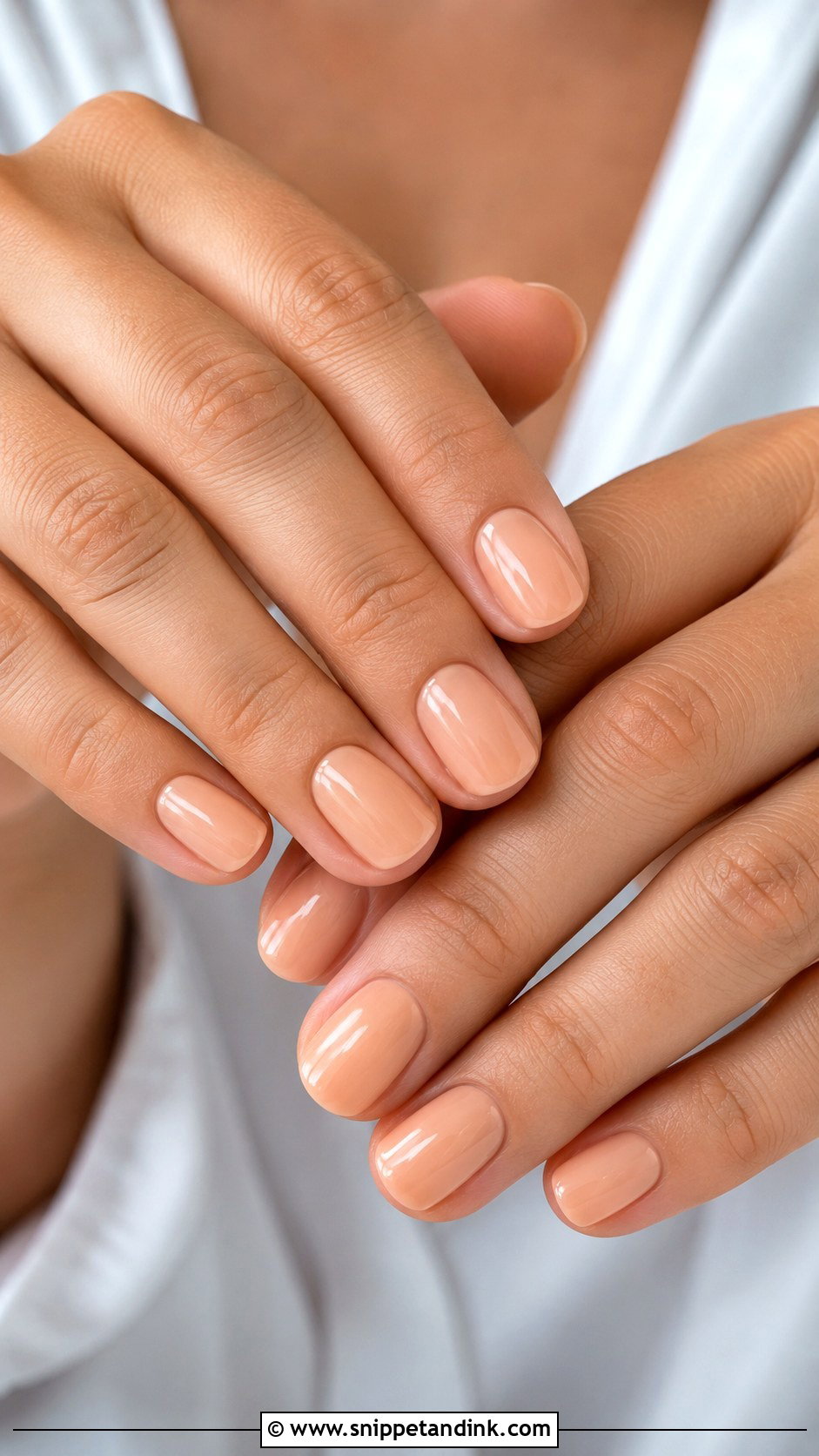 Peach Nude Nails - Snippet and Ink - 30 Classy Wedding Guest Nails Ideas