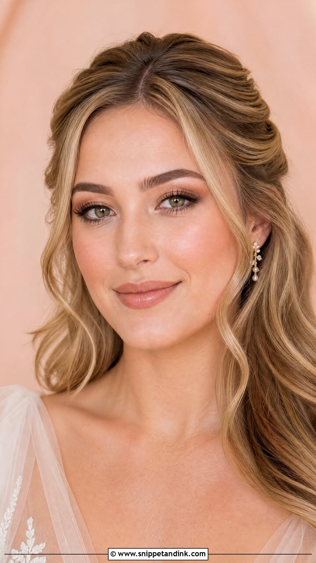 Peach Nude Wedding Lip Combo - Snippet and Ink - 20 Wedding Lip Combo Ideas