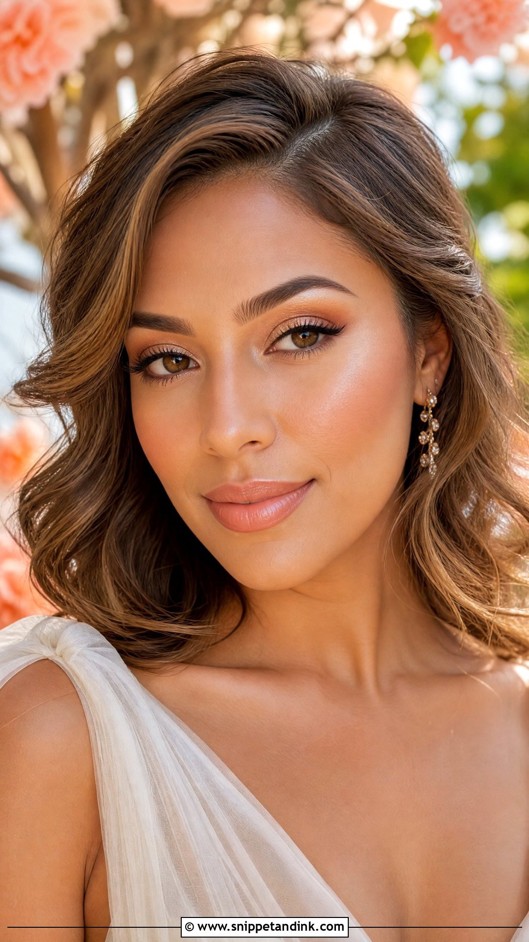 Peach Nude Wedding Makeup - Snippet and Ink - 20 Nude Makeup Looks for Wedding