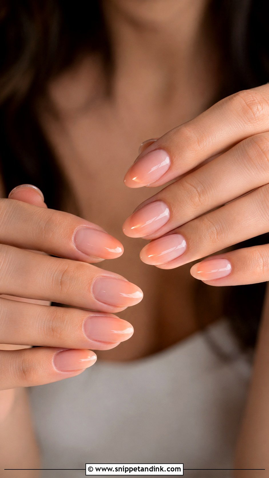 Peach Ombre Bridal Nails - Snippet and Ink - 20 Ombre Bridal Nails