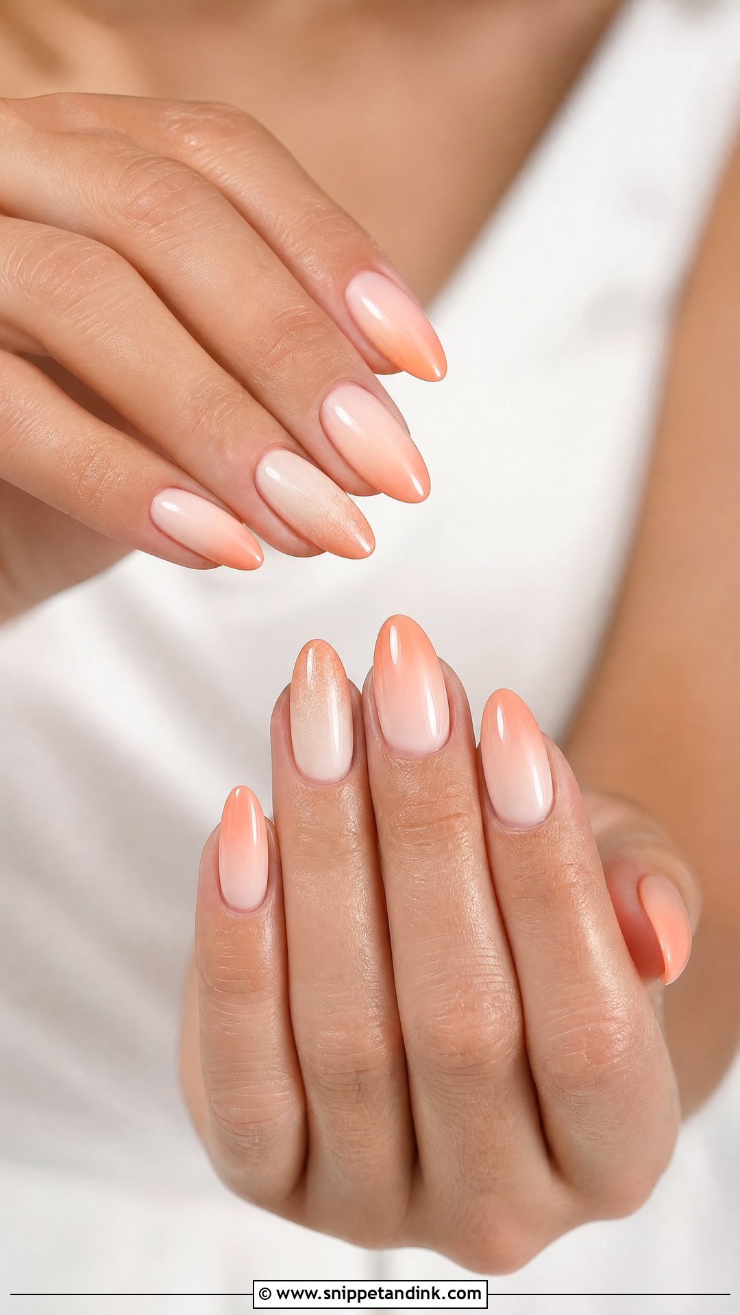 Peach Ombre Wedding Nails - Snippet and Ink - 25 Ombre Wedding Nails