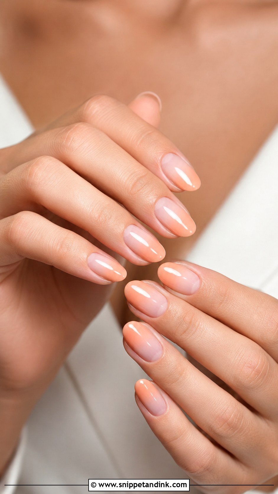 Peach Ombre Wedding Nails - Snippet and Ink - 20 Ombre Nails for Wedding