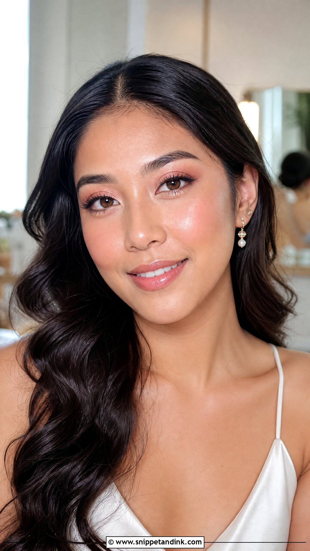 Peach Pink Wedding Makeup For Brown Eyes - Snippet and Ink - 20 Light Wedding Makeup for Brown Eyes