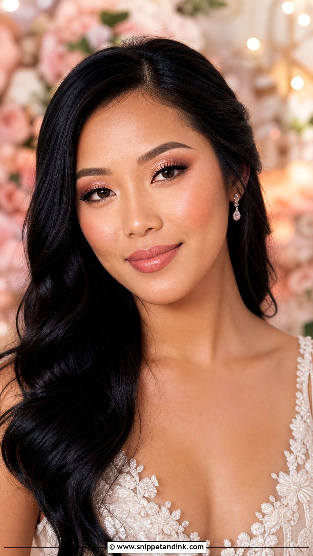 Peach Rose Gold Wedding Makeup - Snippet and Ink - 20 Peachy Wedding Makeup Ideas