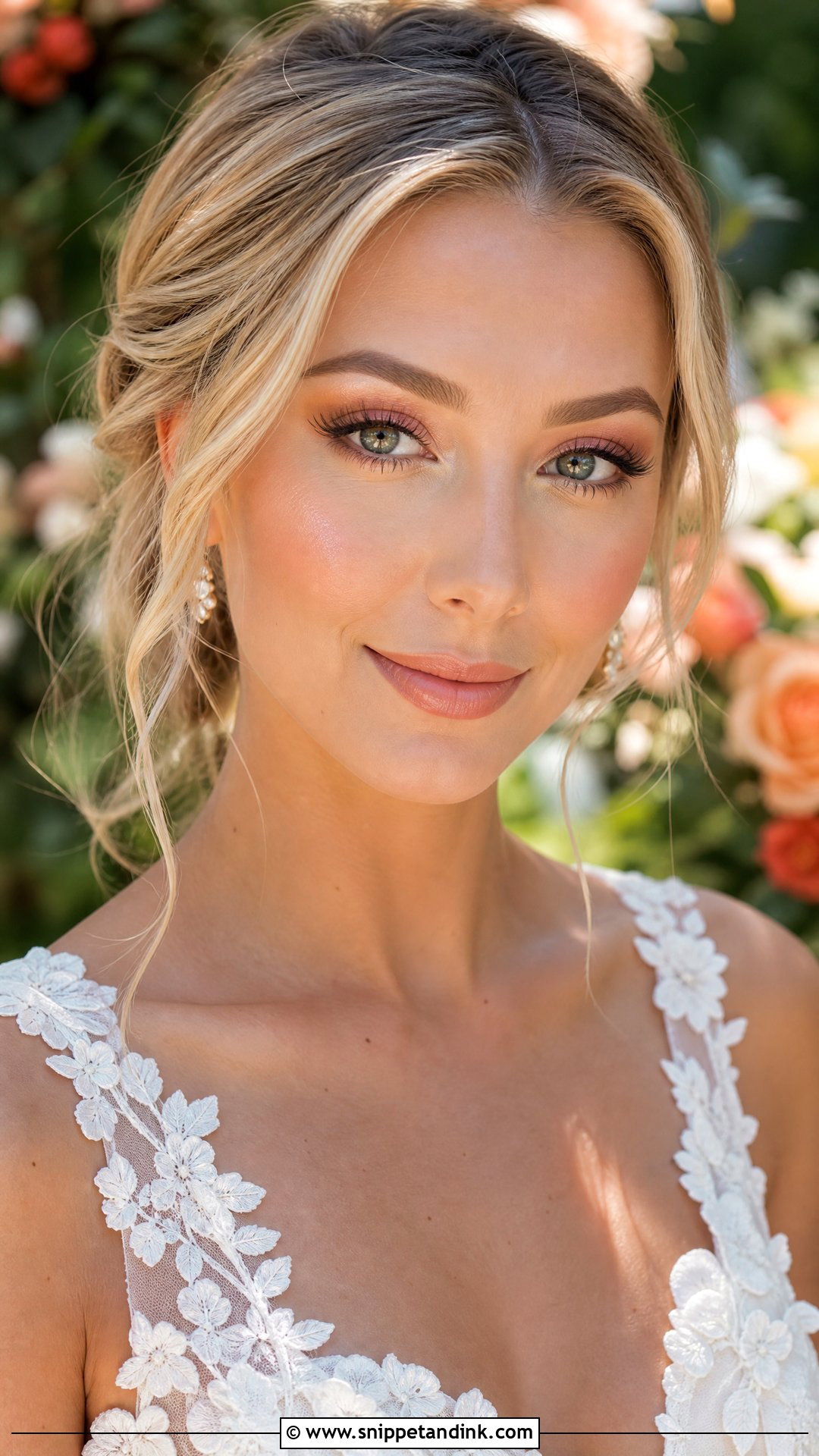 Peach Soft Bridal Makeup - Snippet and Ink - 30 Soft Bridal Makeup Ideas