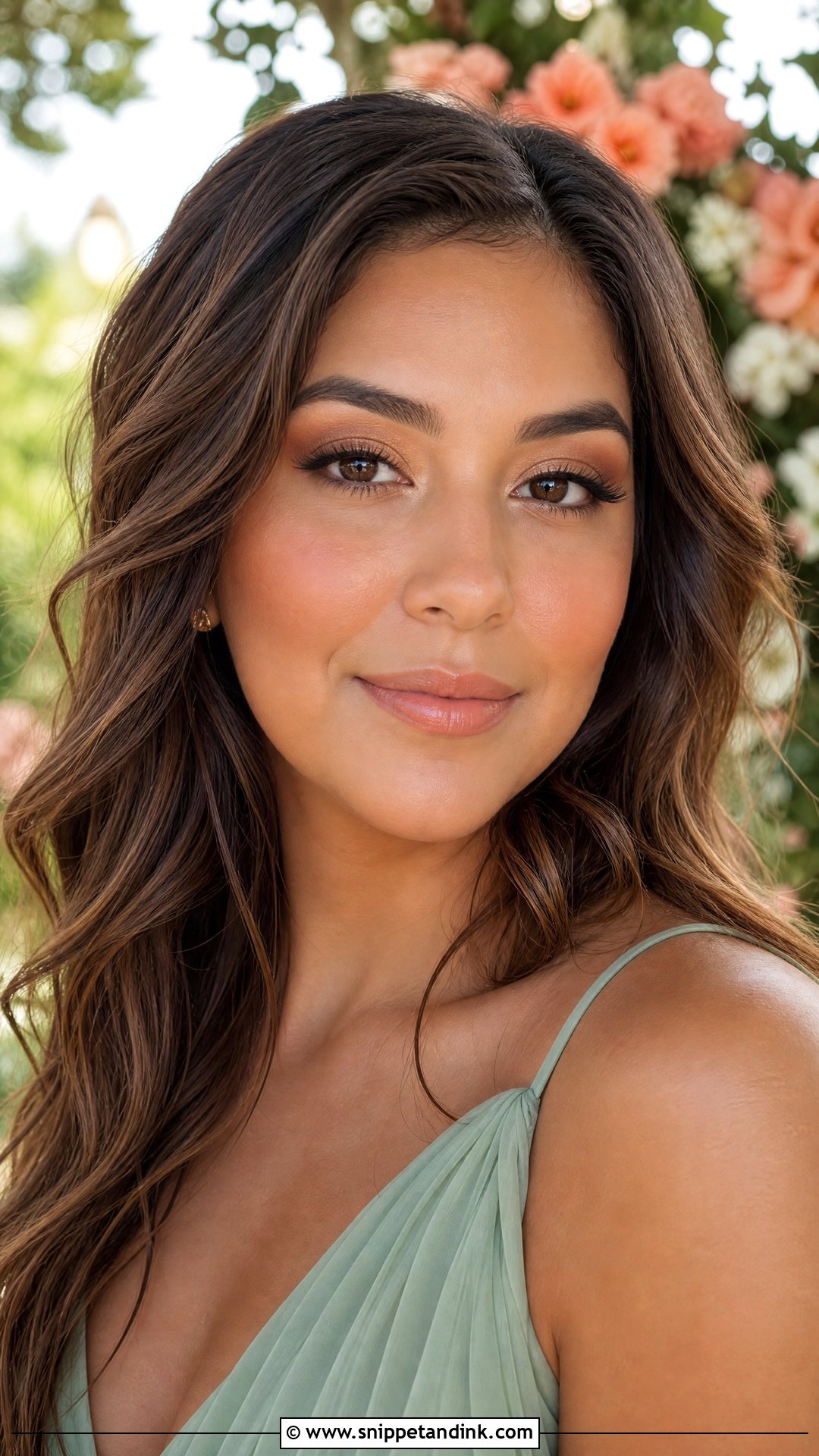 Peach Soft Glam Bridesmaid Makeup - Snippet and Ink - 30 Soft Glam Bridesmaid Makeup Ideas