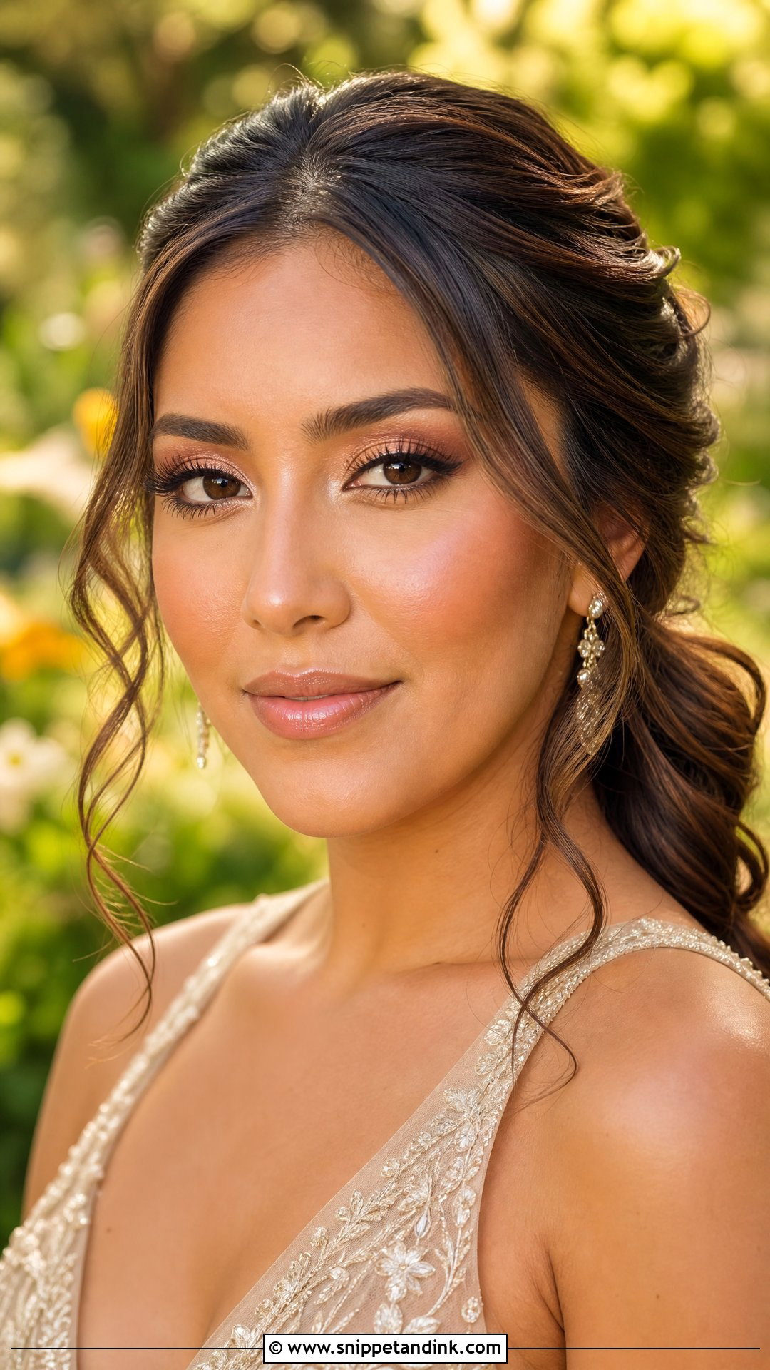Peach Spring Bridal Makeup - Snippet and Ink - 20 Spring Bridal Makeup Ideas