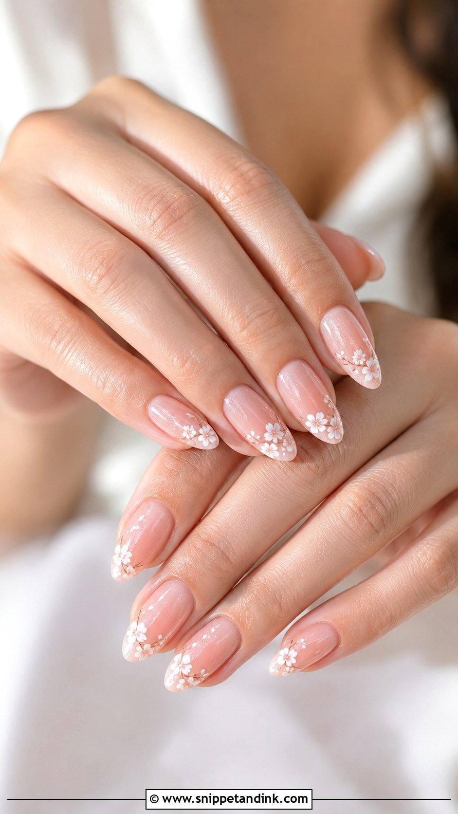 Peach Spring Bridal Nails - Snippet and Ink - 20 Spring Bridal Nails