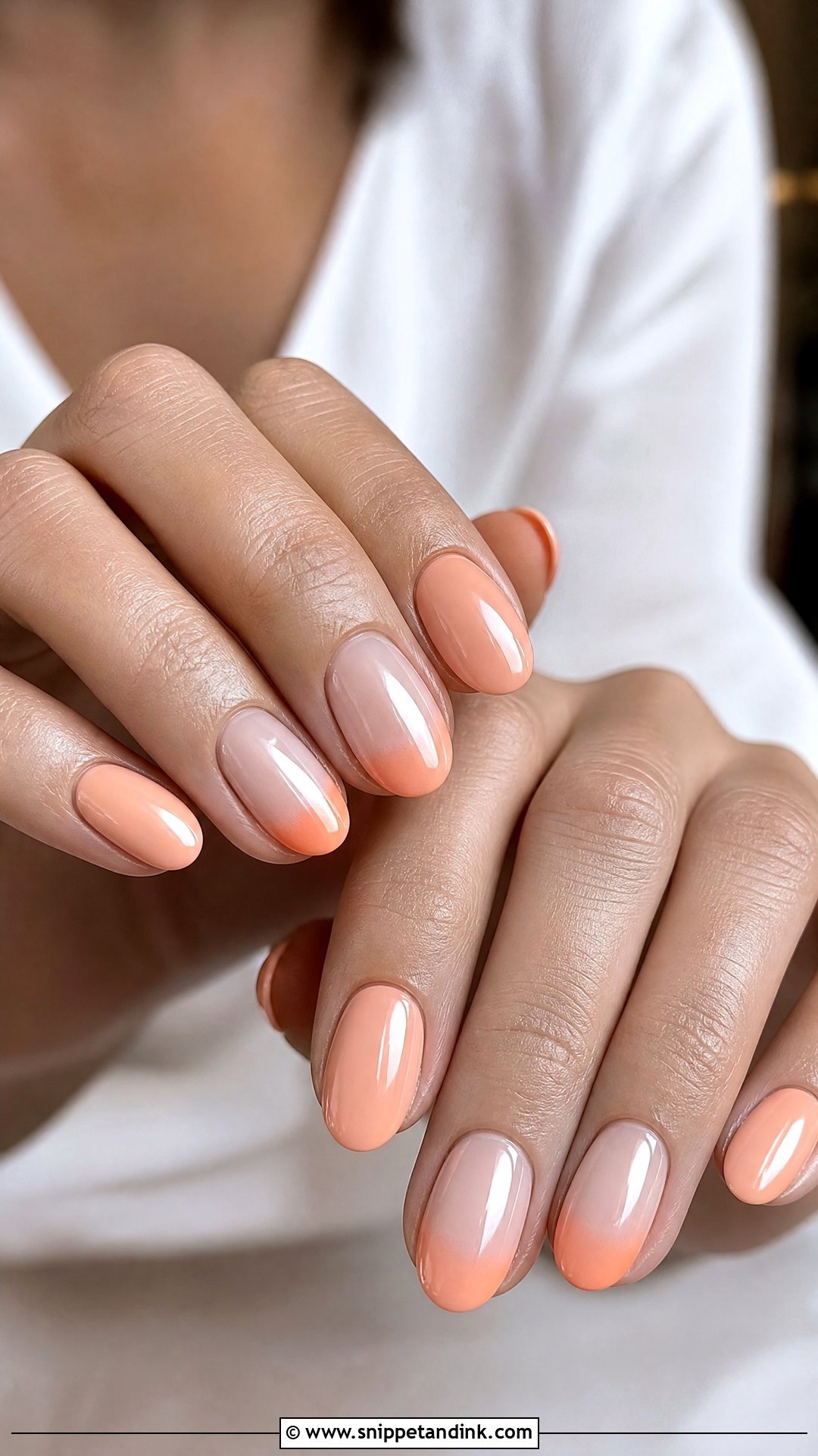 Peach Spring Wedding Guest Nails - Snippet and Ink - 20 Spring Wedding Guest Nails