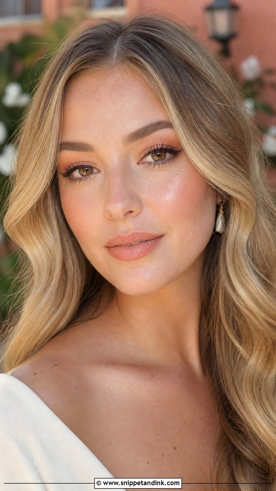 Peach Spring Wedding Makeup For Brown Eyes - Snippet and Ink - 20 Spring Wedding Makeup for Brown Eyes
