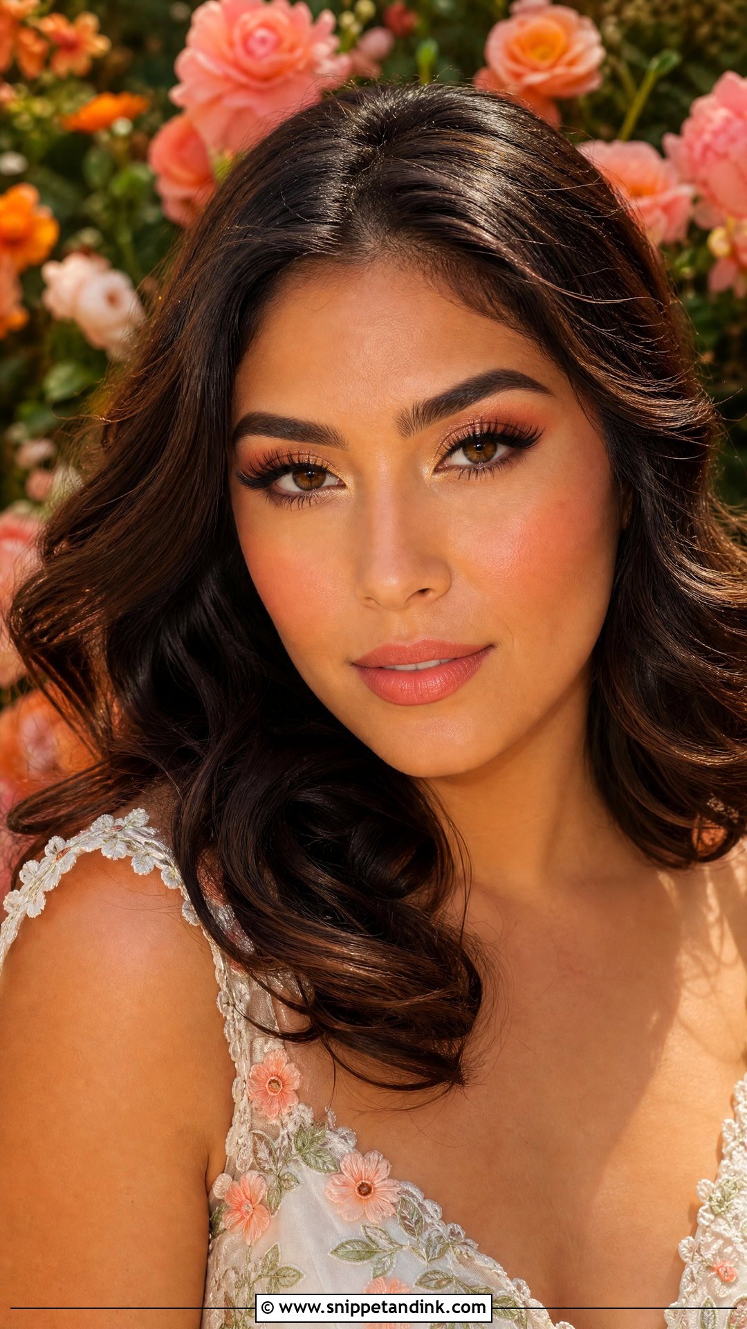 Peach Spring Wedding Makeup - Snippet and Ink - 20 Spring Wedding Makeup Looks