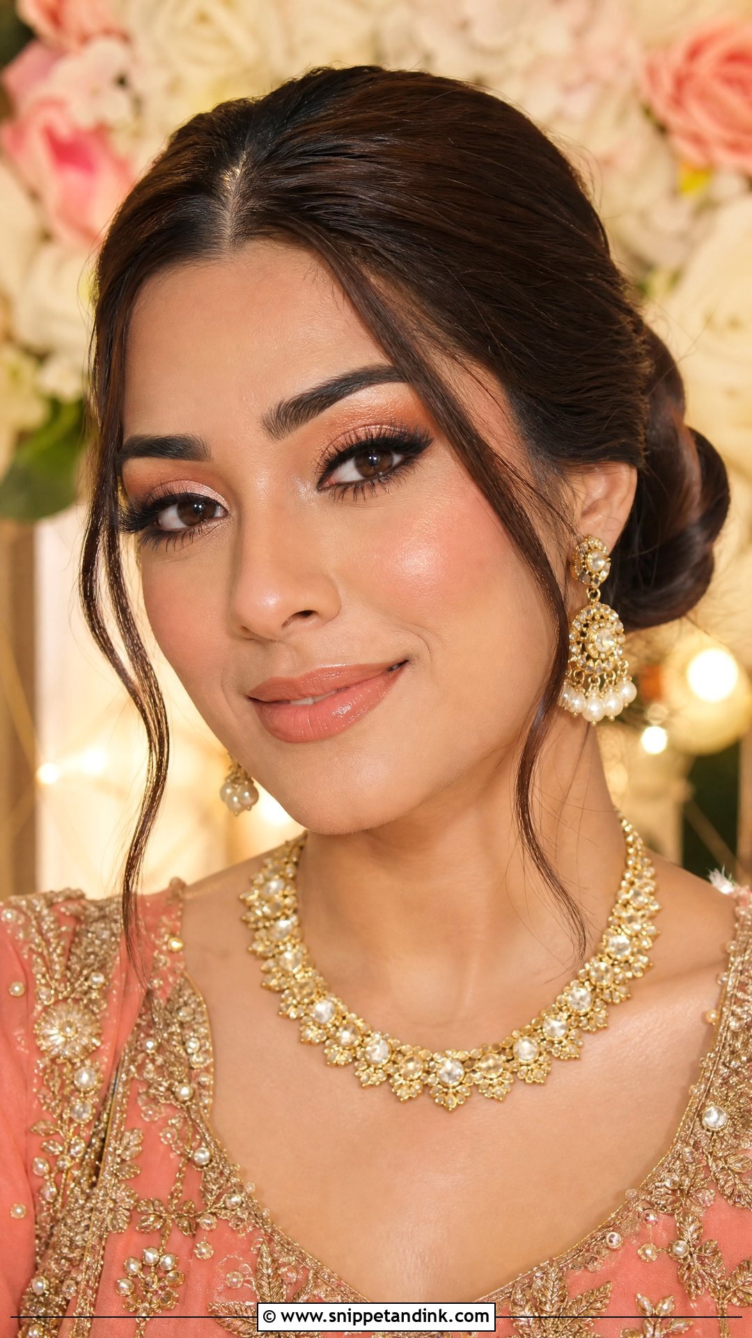Peach Walima Makeup - Snippet and Ink - 30 Walima Makeup Ideas