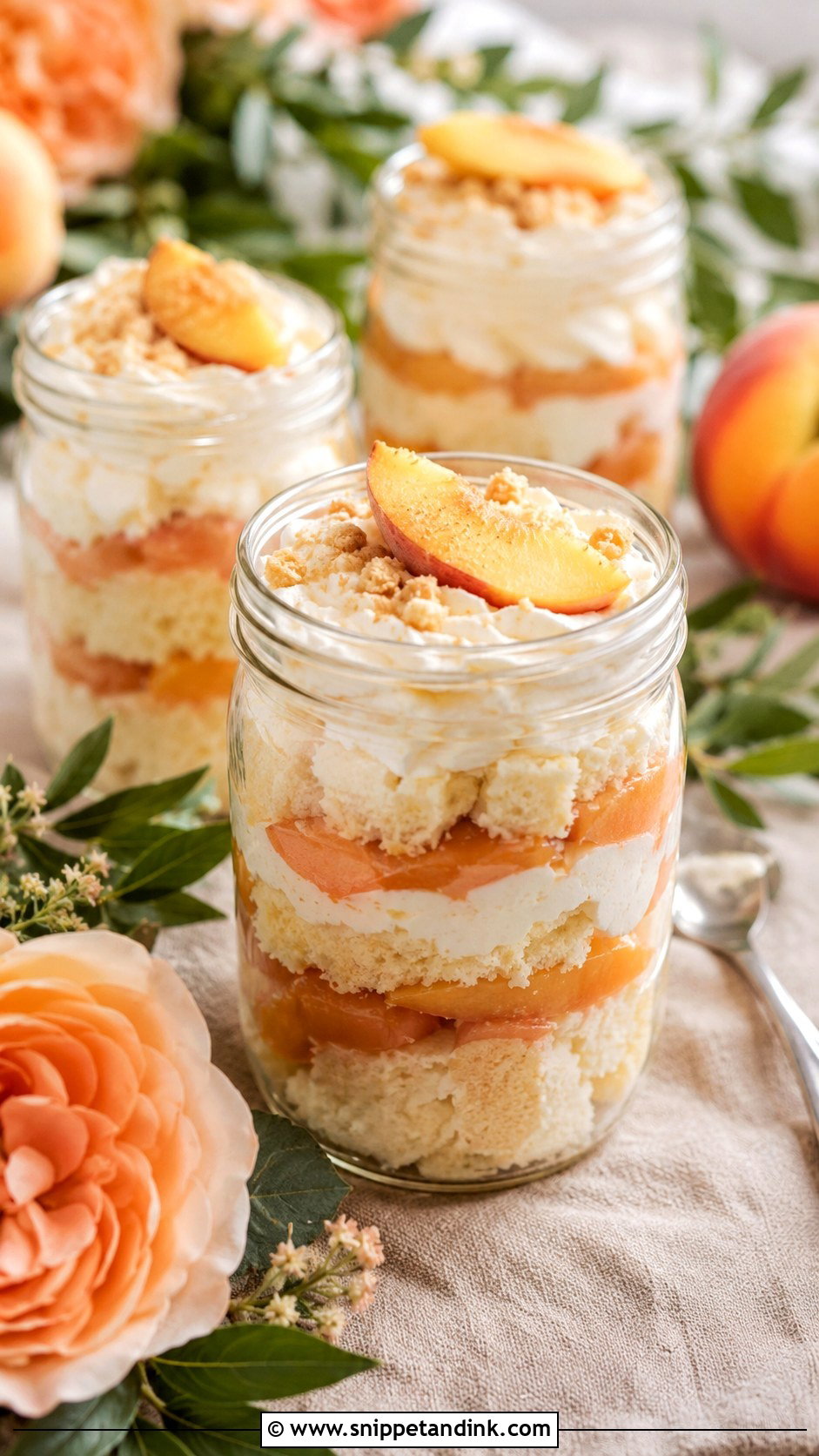 Peach Wedding Cake In A Jar - Snippet and Ink - 25 Wedding Cake Ideas in a Jar