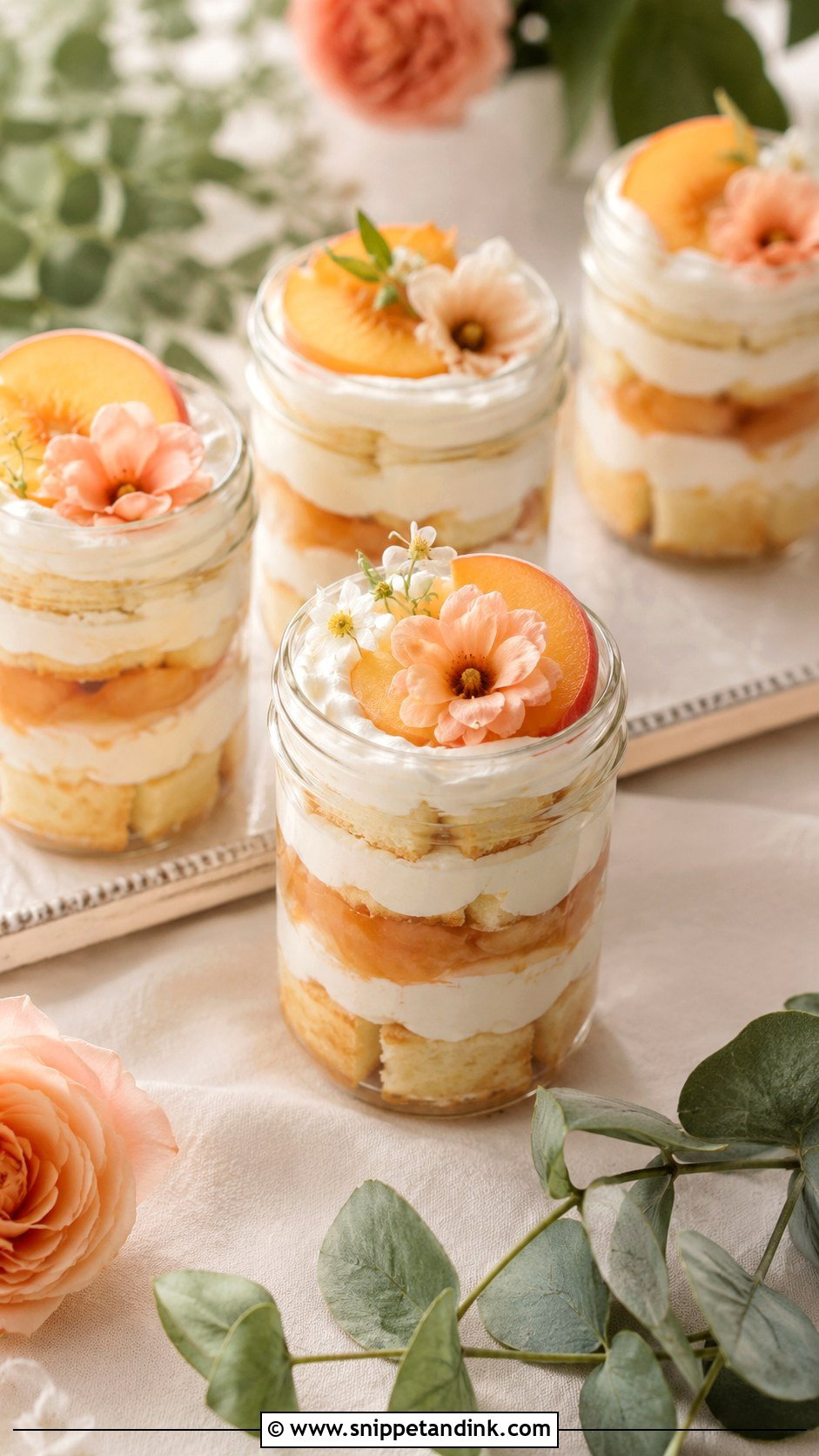 Peach Wedding Cake Jars - Snippet and Ink - 30 Wedding Cake Jars