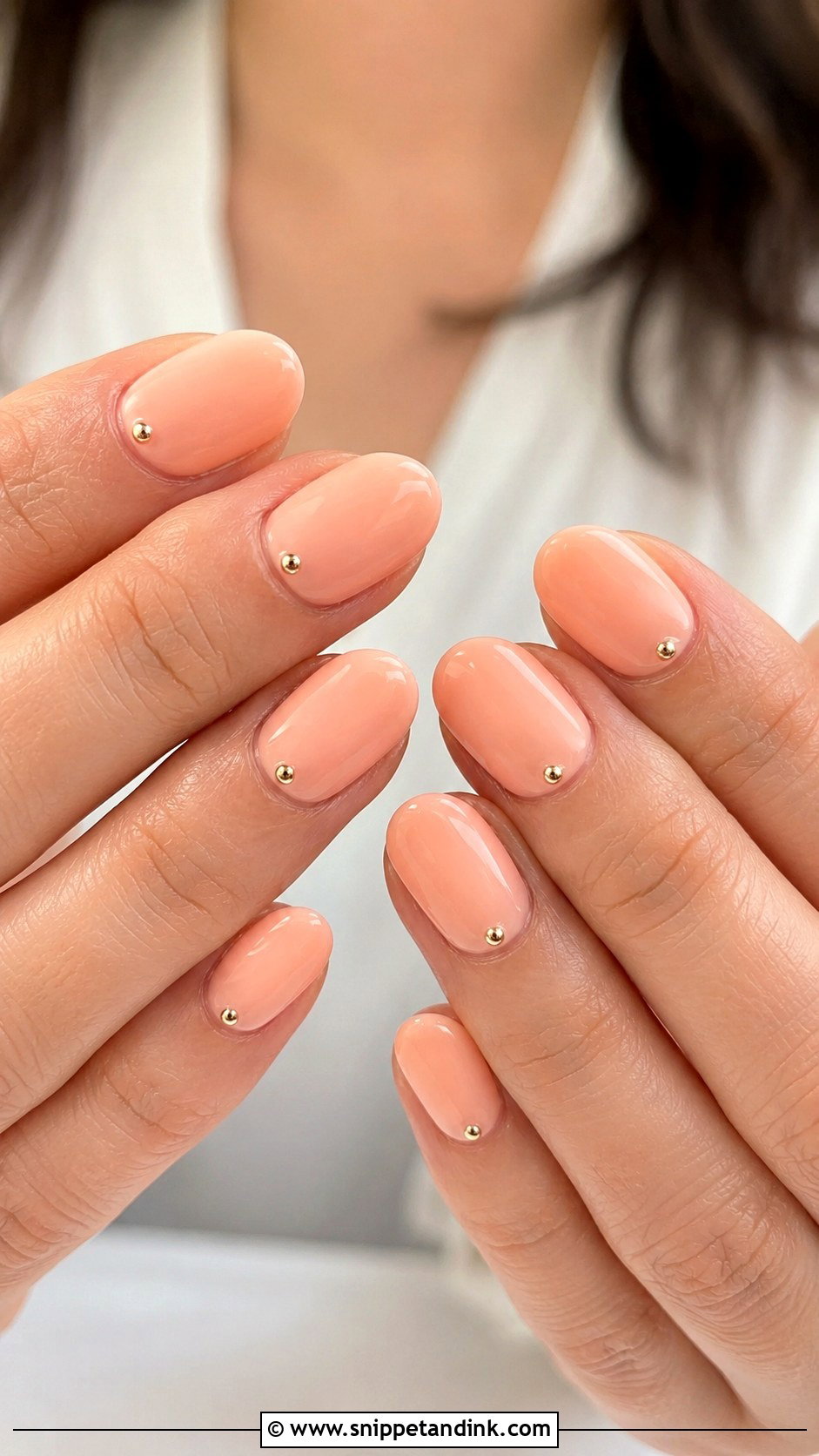 Peach Wedding Guest Nails - Snippet and Ink - 20 Wedding Guest Nail Designs