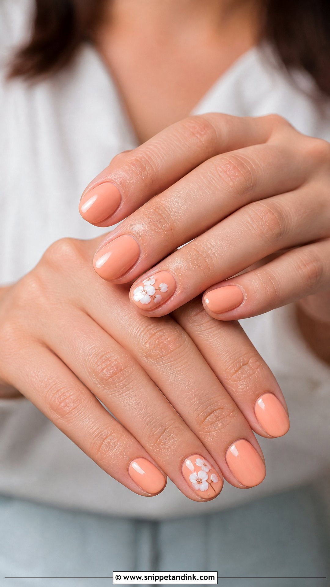 Peach Wedding Guest Nails - Snippet and Ink - 25 Nails for a Wedding Guest