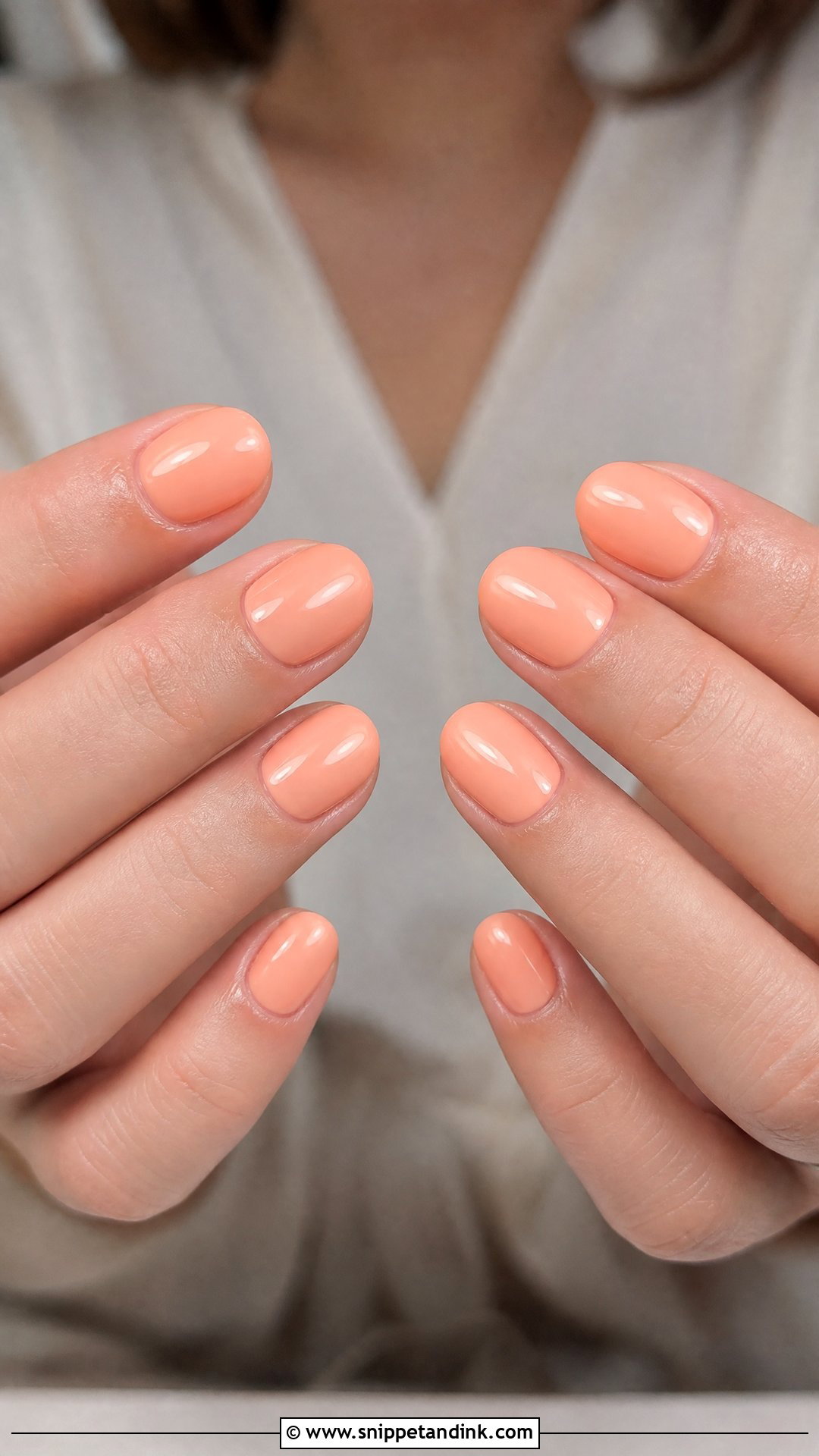 Peach Wedding Guest Nails - Snippet and Ink - 25 Wedding Guest Nail Ideas