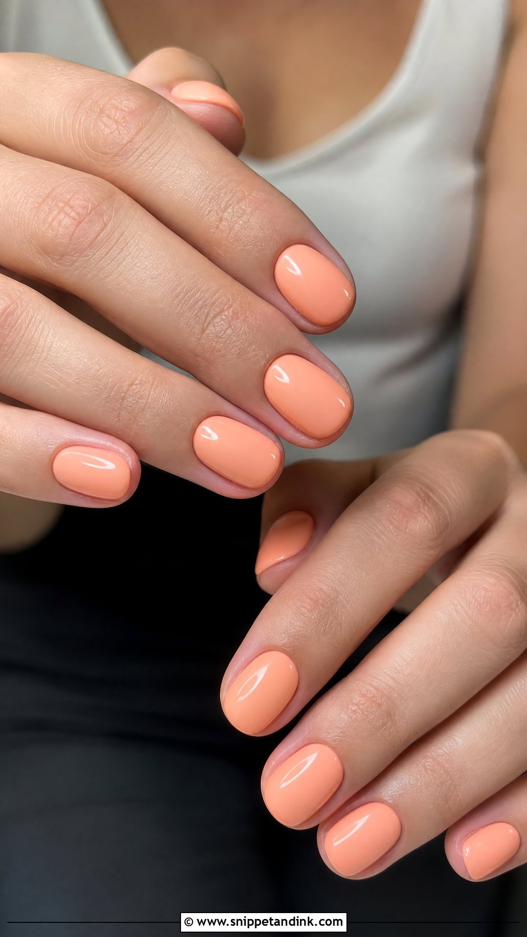 Peach Wedding Guest Nails - Snippet and Ink - 35 Wedding Guest Nails