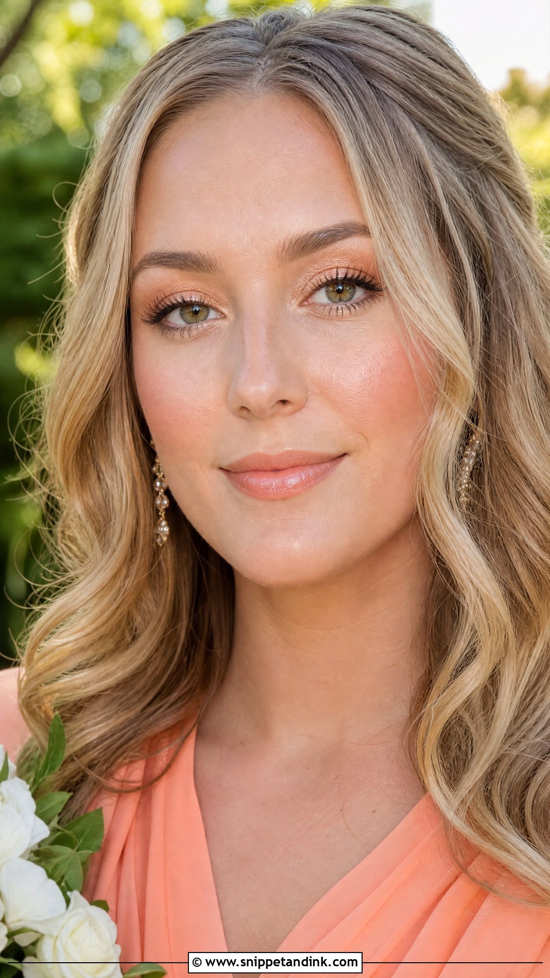 Peach Wedding Makeup - Snippet and Ink - 20 Subtle Makeup Looks for Wedding