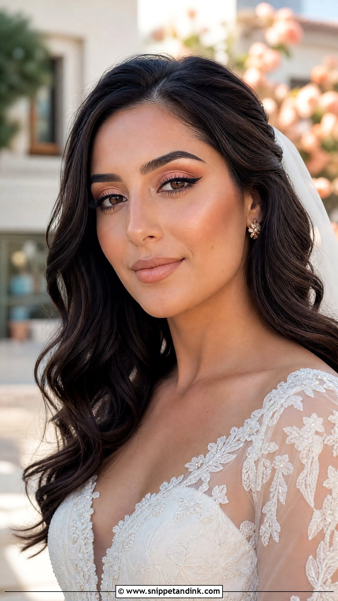 Peach Wedding Makeup - Snippet and Ink - 20 Wedding Makeup 2025 Ideas