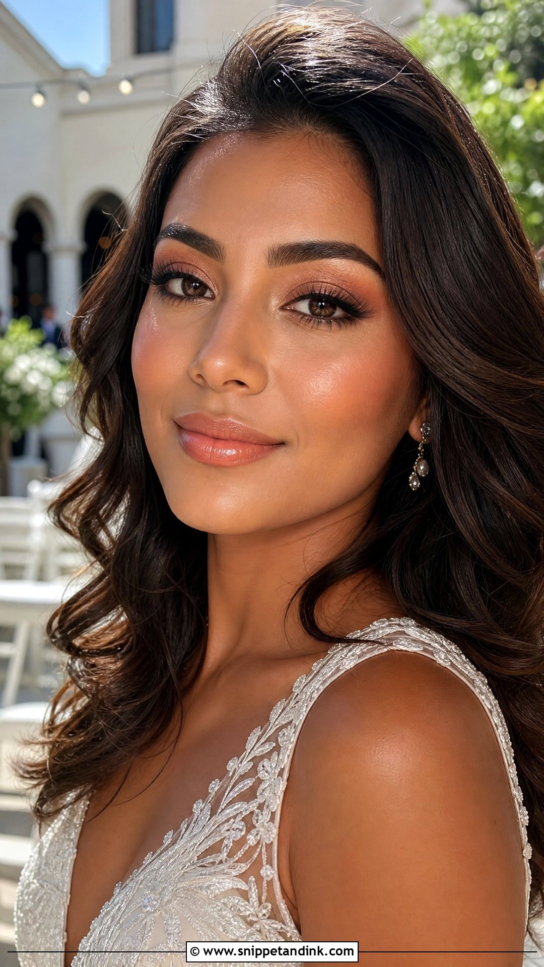 Peach Wedding Makeup - Snippet and Ink - 20 Wedding Makeup Inspo Ideas