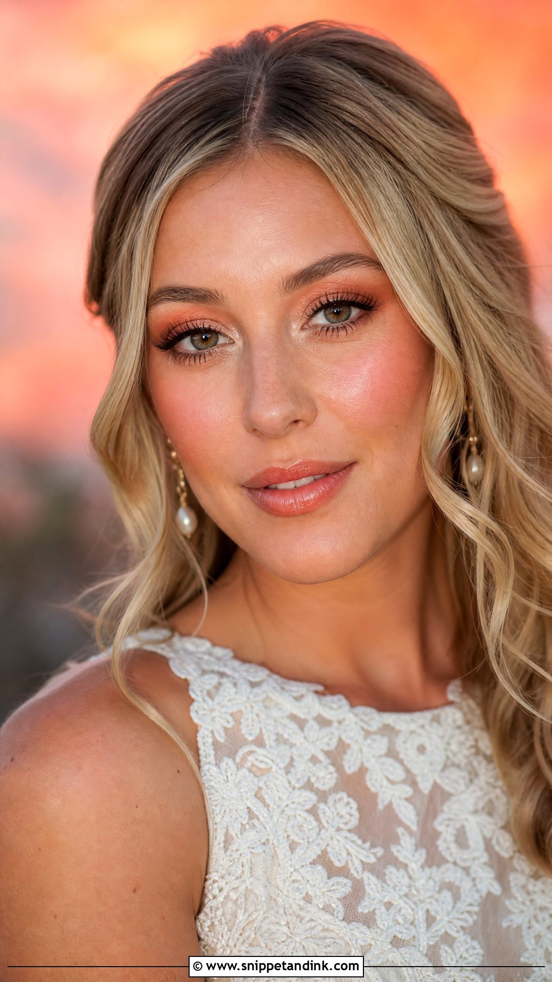 Peach Wedding Makeup - Snippet and Ink - 25 Makeup Look for Wedding Ideas