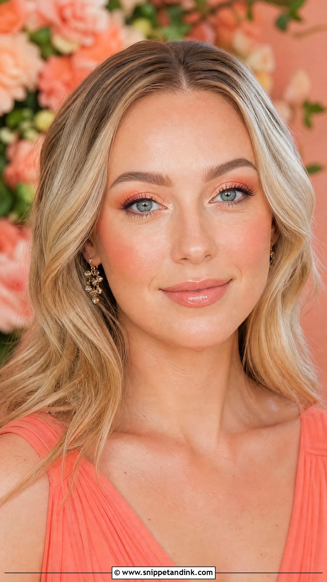 Peach Wedding Makeup - Snippet and Ink - 30 Makeup Ideas for Wedding