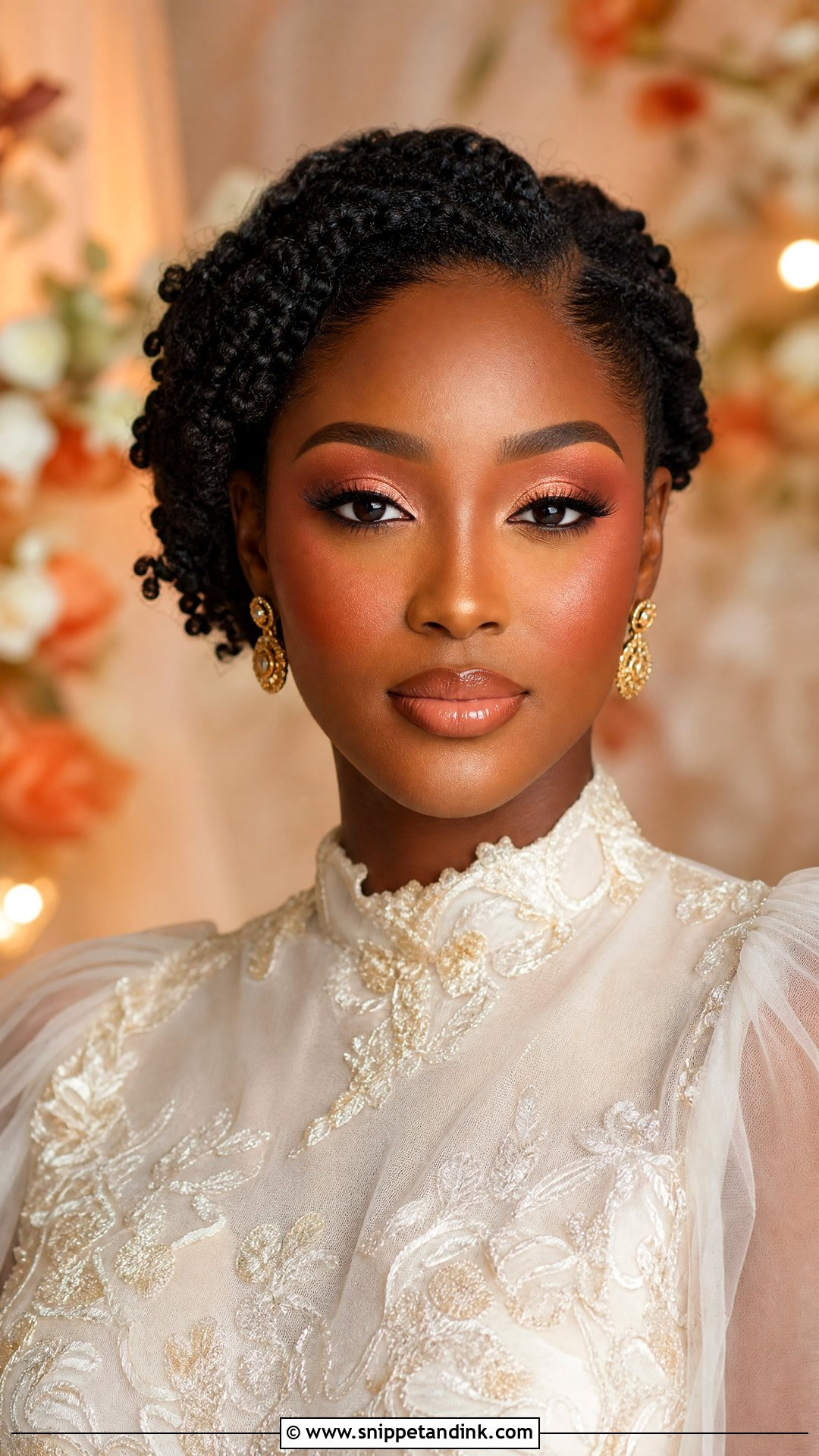 Peach Wedding Makeup For Black Women - Snippet and Ink - 20 Wedding Make Up Black Women