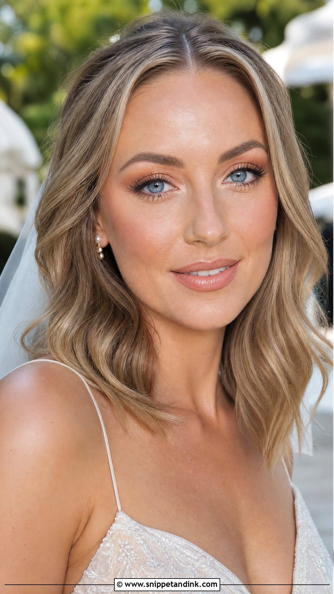 Peach Wedding Makeup For Blue Eyes - Snippet and Ink - 35 Wedding Makeup for Blue Eyes