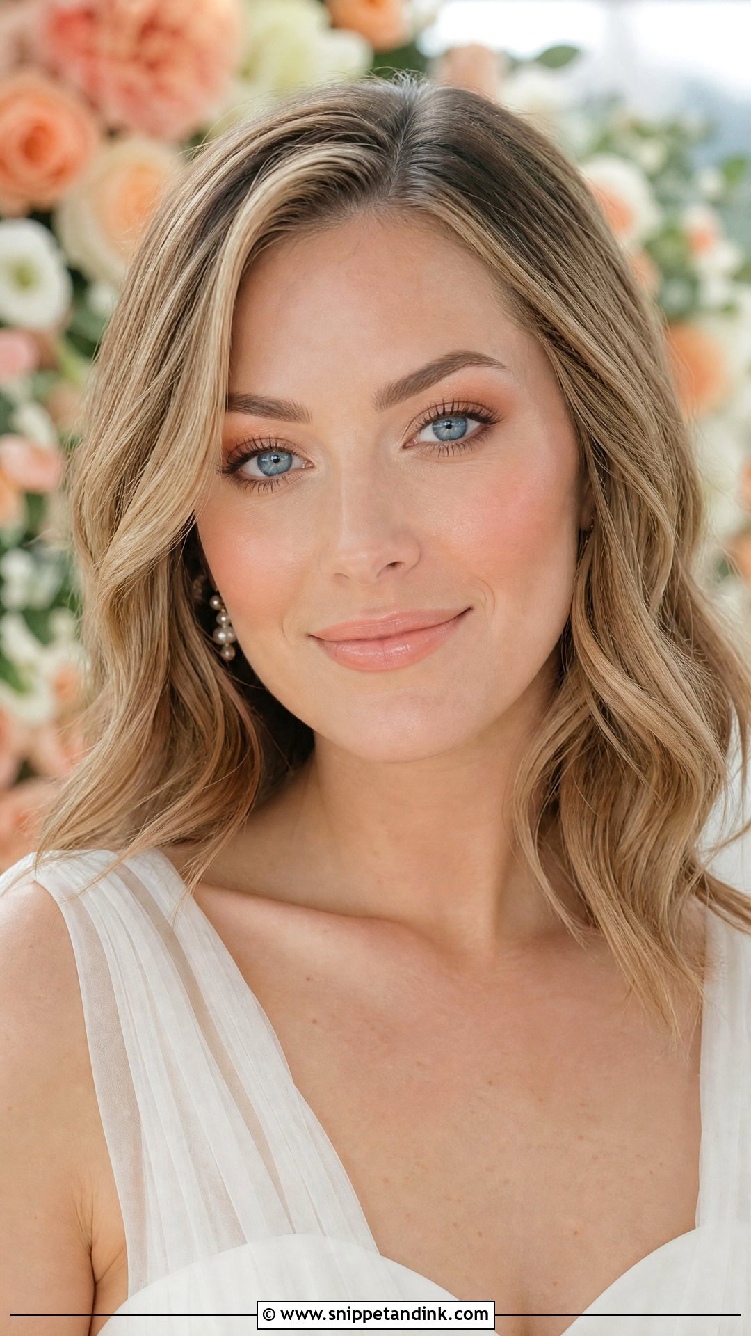 Peach Wedding Makeup For Blue Eyes - Snippet and Ink - 20 Wedding Makeup Looks for Blue Eyes