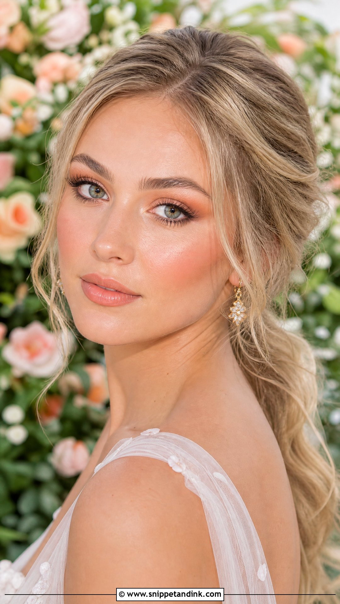 Peach Wedding Makeup For Bride - Snippet and Ink - 25 Wedding Makeup for Bride Ideas