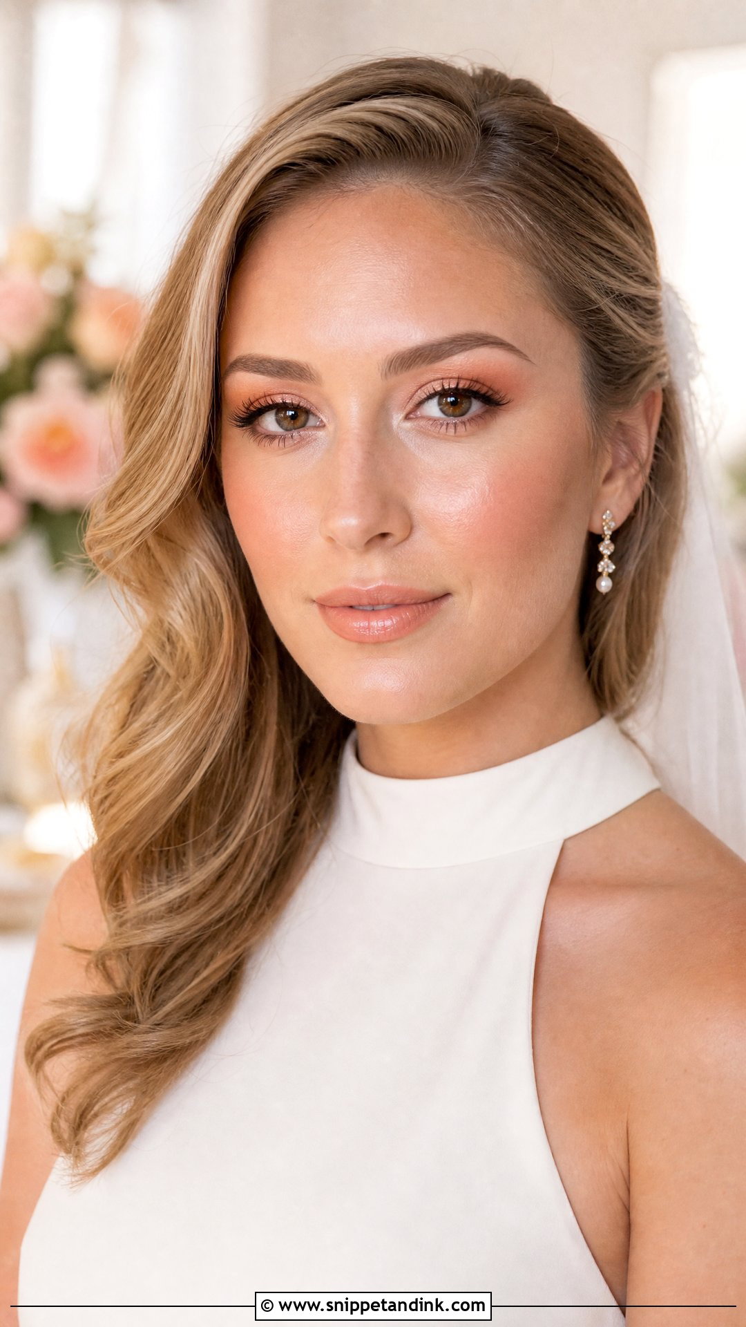 Peach Wedding Makeup For Brown Eyes - Snippet and Ink - 25 Natural Glam Wedding Makeup for Brown Eyes