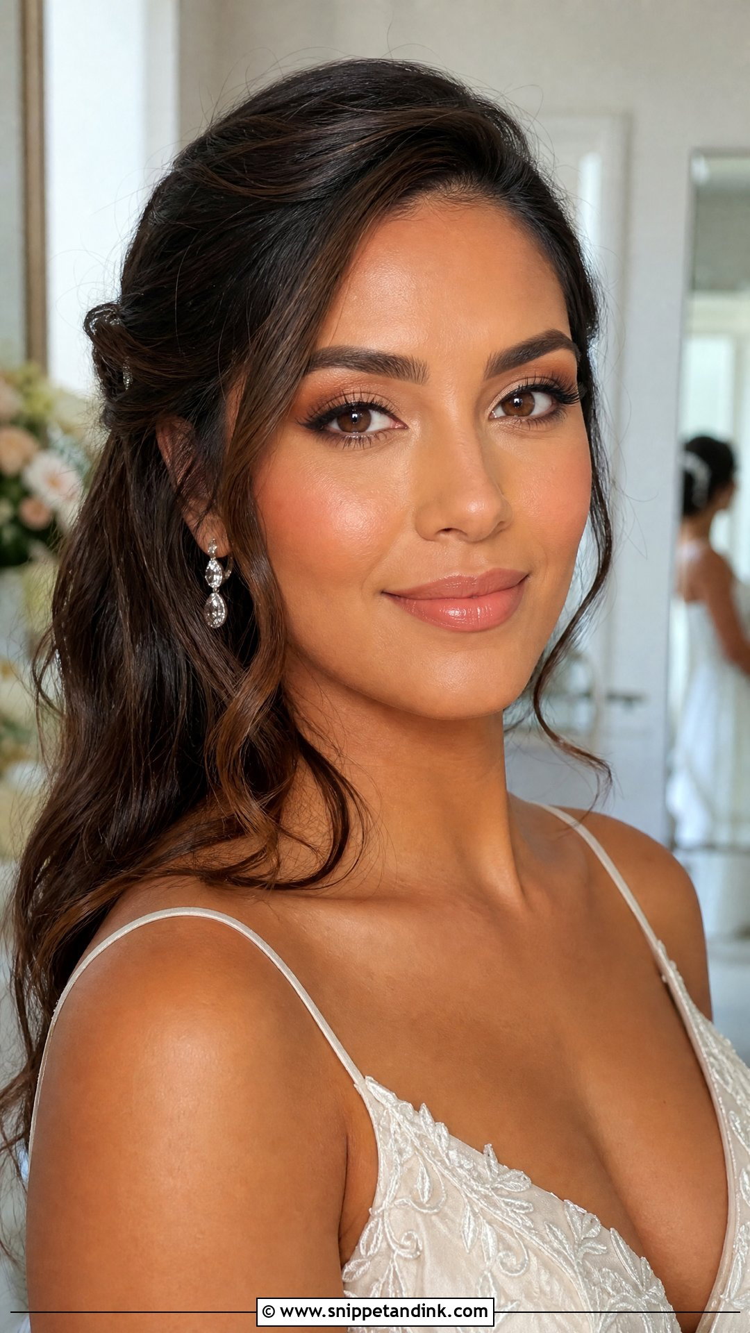 Peach Wedding Makeup For Brown Eyes - Snippet and Ink - 30 Natural Wedding Makeup for Brown Eyes