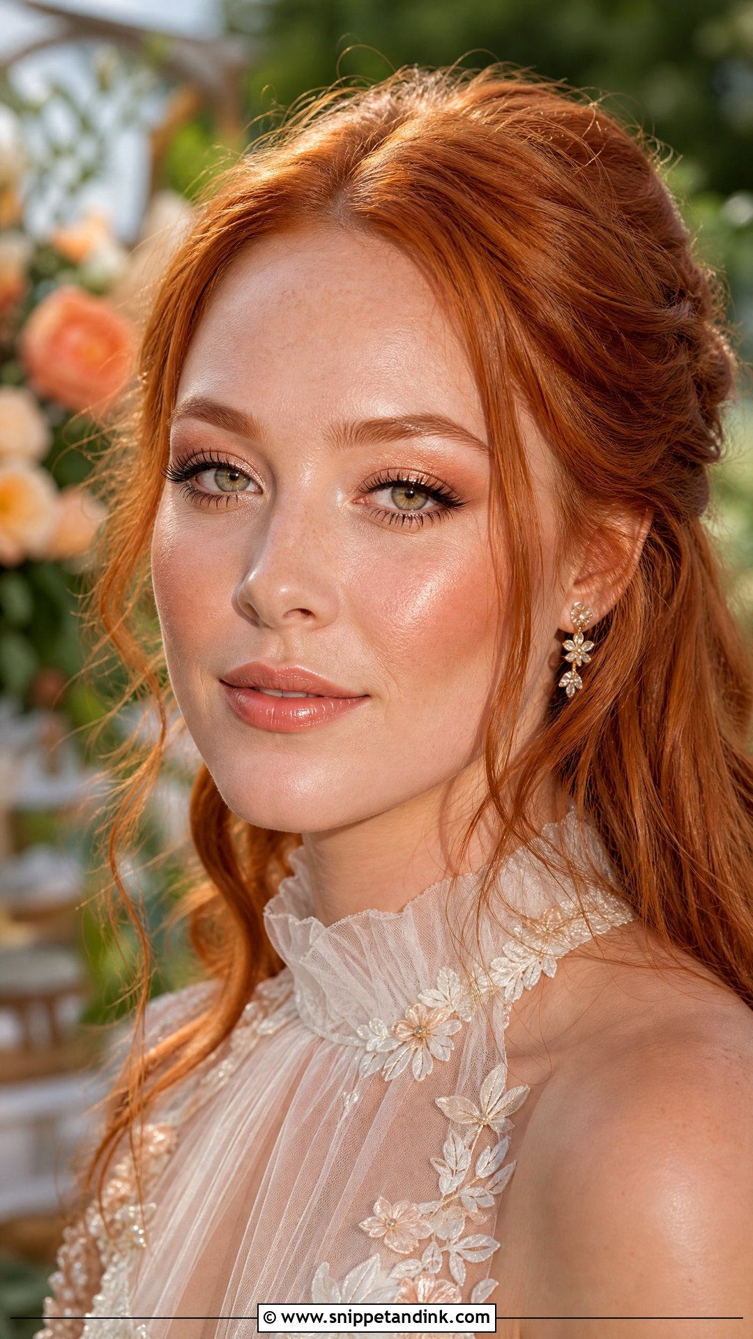 Peach Wedding Makeup For Red Hair - Snippet and Ink - 20 Wedding Makeup Red Hair Ideas