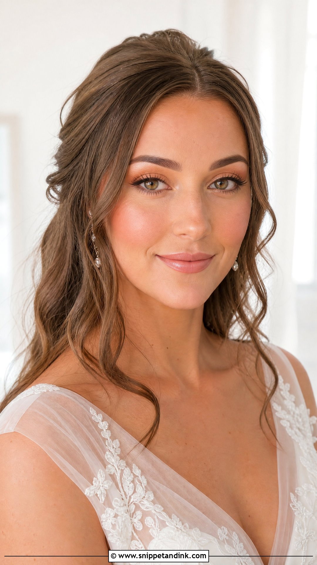 Peach Wedding Makeup for Hazel Eyes and Brown Hair - Snippet and Ink - 20 Wedding Makeup for Hazel Eyes and Brown Hair