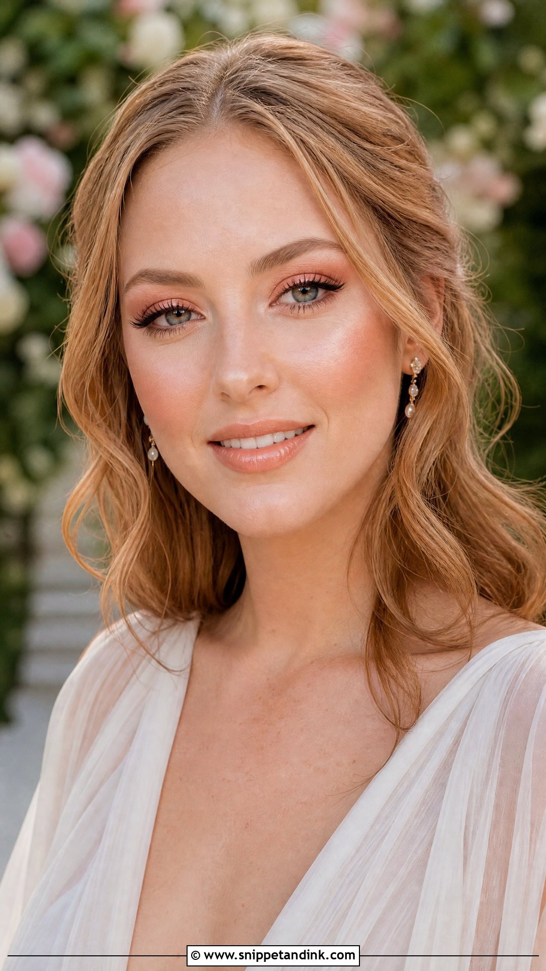 Peachy Bridal Makeup - Snippet and Ink - 20 Sultry Bridal Makeup Ideas