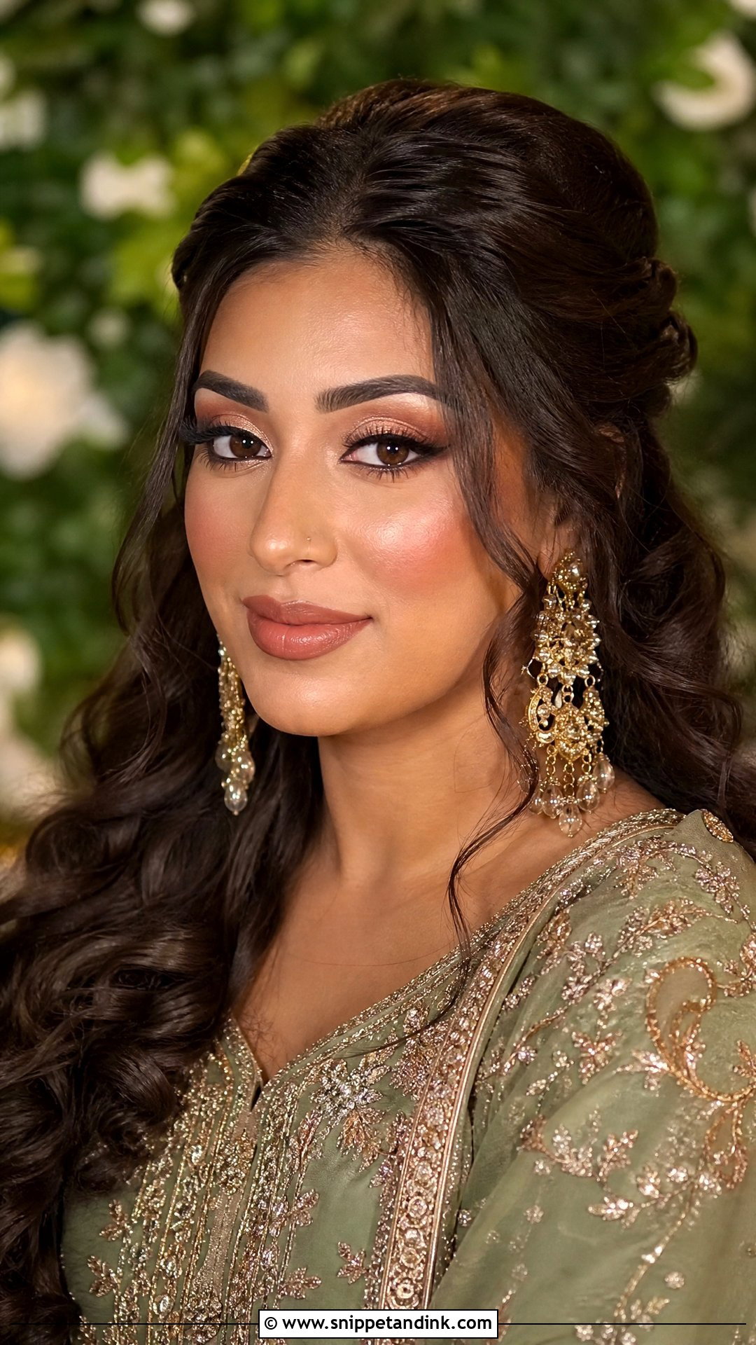 Peachy Brown Walima Makeup - Snippet and Ink - 30 Walima Makeup Ideas