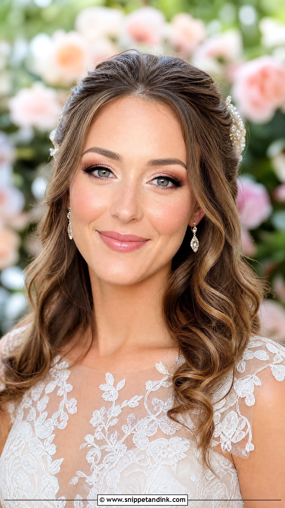 Peachy Pink Bridal Makeup Look - Snippet and Ink - 35 Bridal Makeup Looks