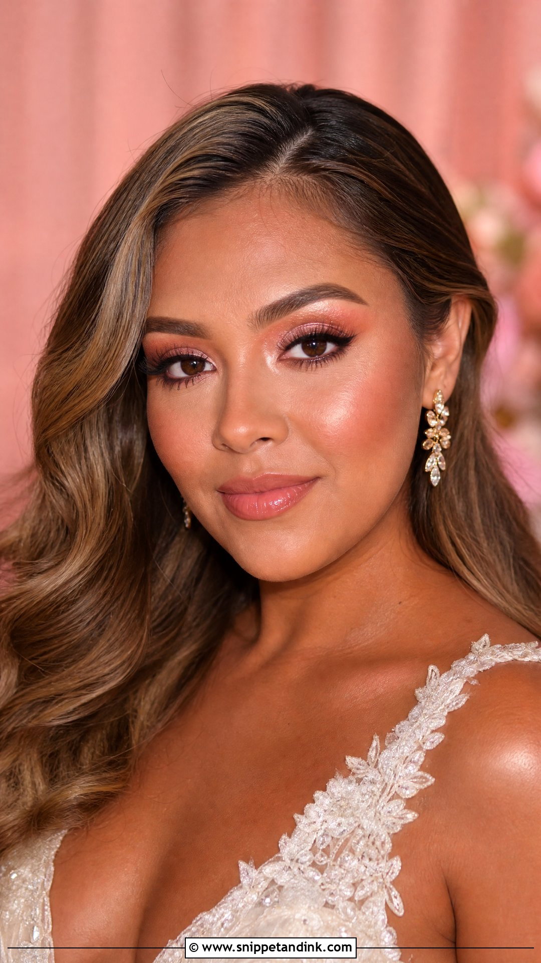 Peachy Pink Bridal Makeup - Snippet and Ink - 25 Pink Bridal Makeup Ideas