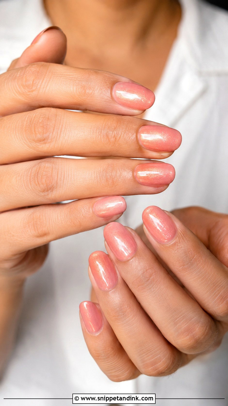 Peachy Pink Wedding Nails - Snippet and Ink - 20 Cute Nails for a Wedding